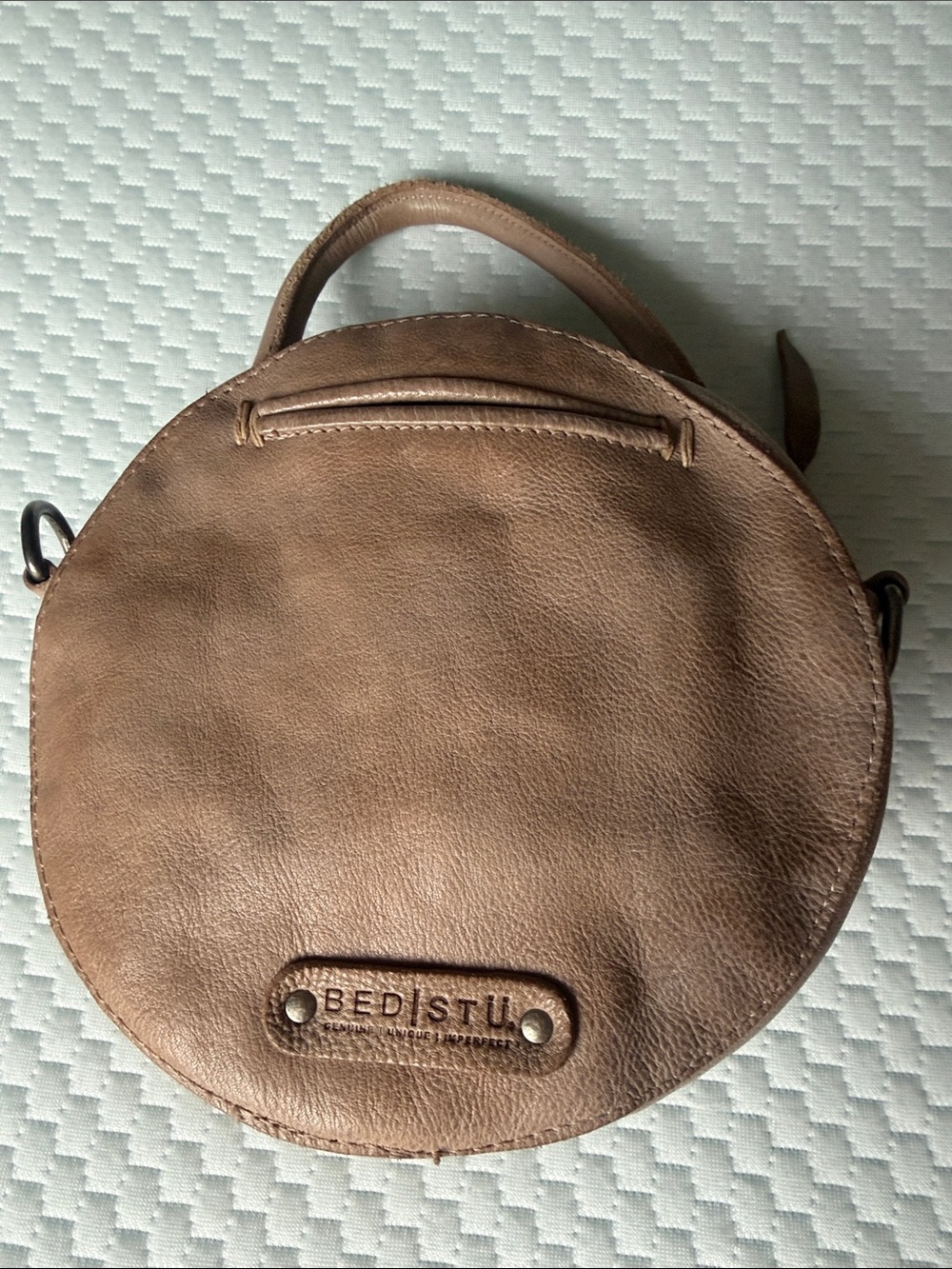 BED|STU Circular Mini Crossbody in Blush Taupe - Picture 7 of 10